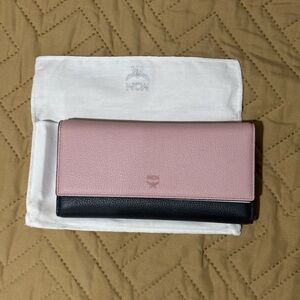 MCM Blush Pink and Black Women's Wallet